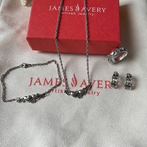 Retired James Avery Floral Set